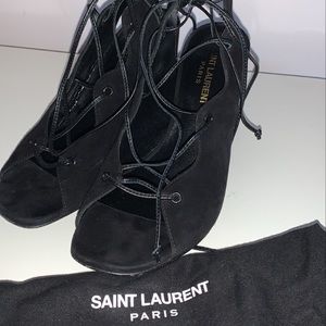 Saint Laurent YSL Lace Up Heels (36)
